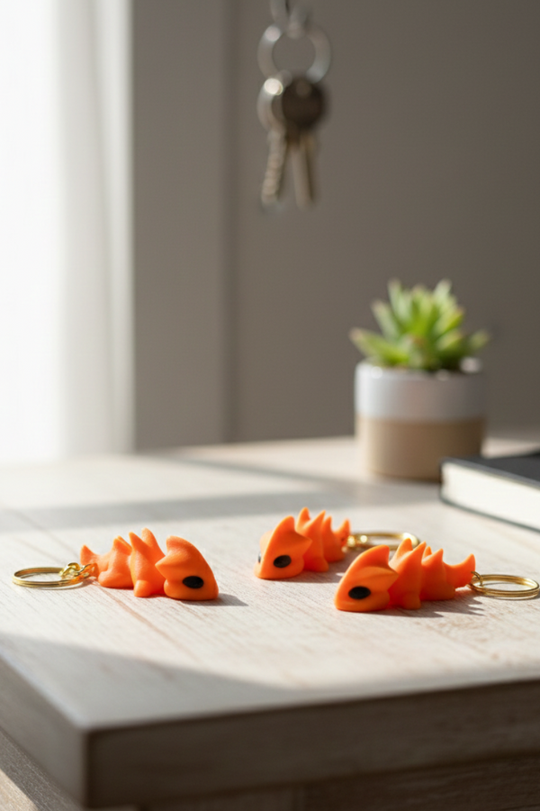 EmberDrake Mini-Guardian Keychain